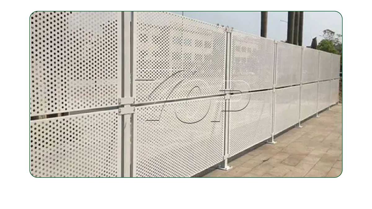 perforated mesh fence