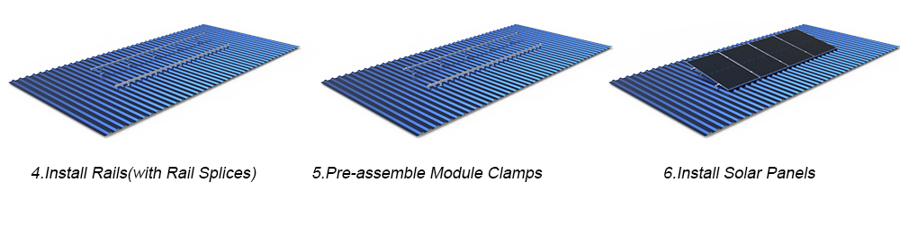 High-wind resistant adjustable solar brackets