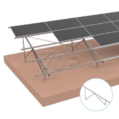 Sistema de estantería solar de montaje en suelo de aluminio TOP W