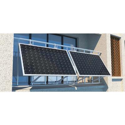 Balcony solar panel mount