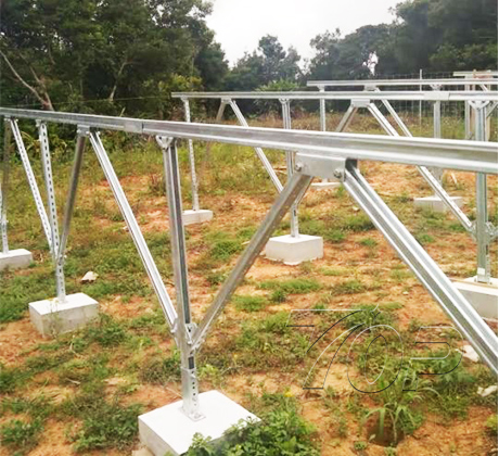 Sistema de montaje en tierra solar de material de acero de 50KW